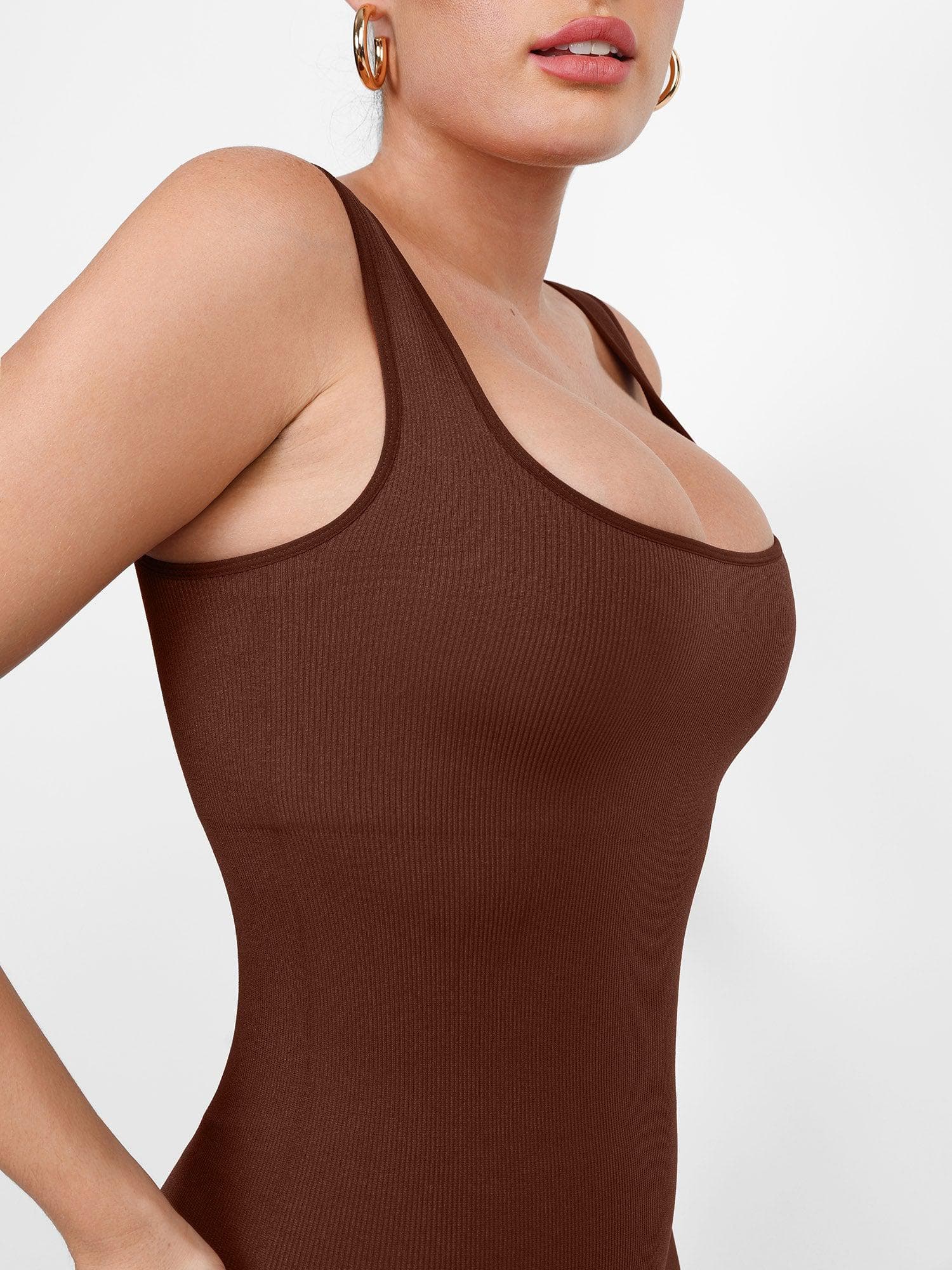 🔥59% OFF Last Day🔥Seamless Square Neck One Piece Sport Jumpsuit Or Romper-3