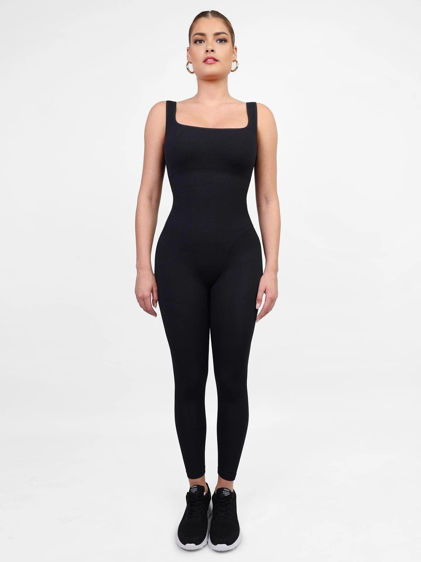 🔥59% OFF Last Day🔥Seamless Square Neck One Piece Sport Jumpsuit Or Romper-3